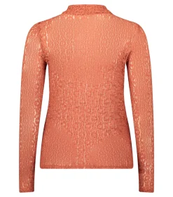 Cartoon Shirt – lange mouw terracotta Sale