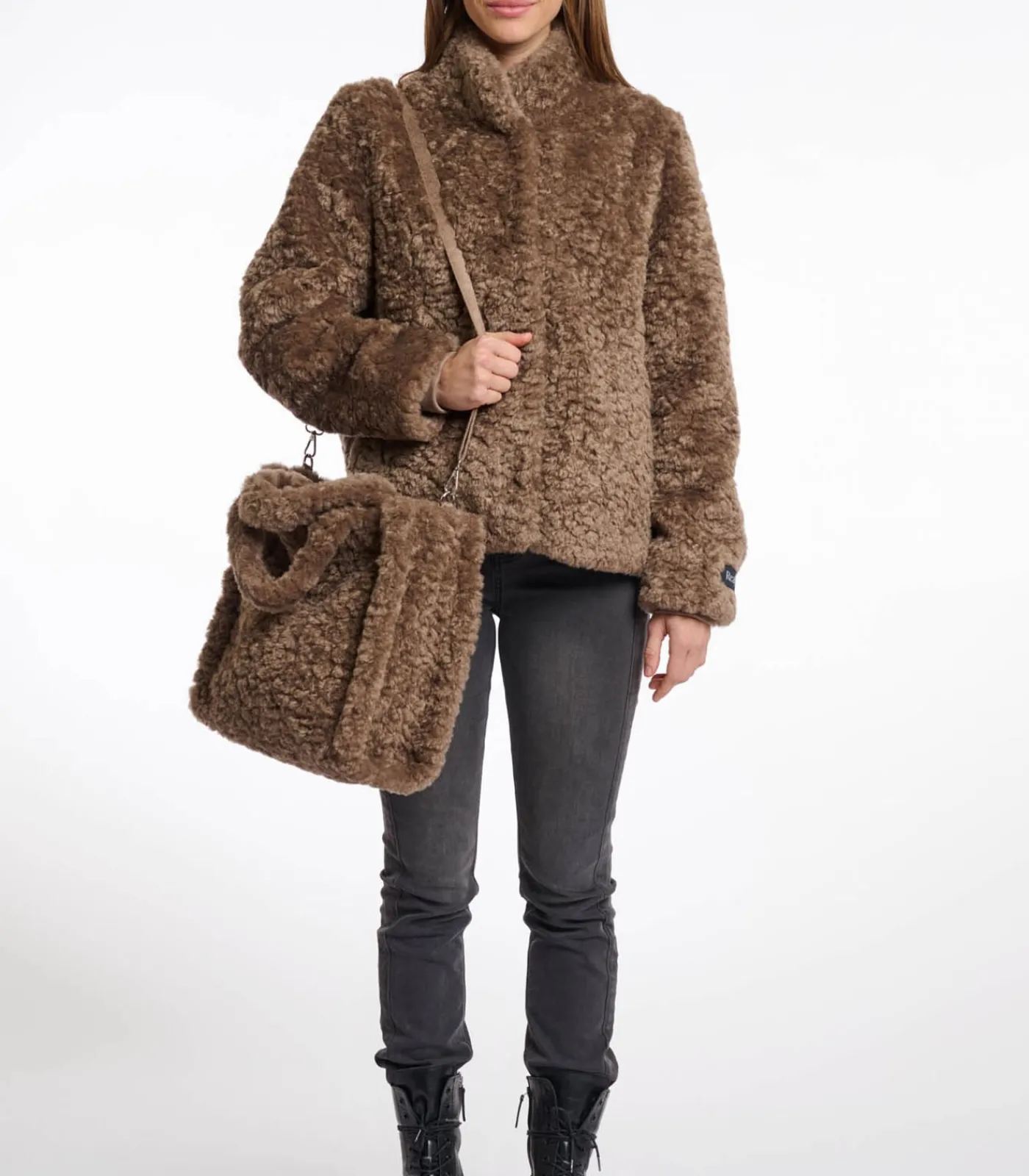 Rino&Pelle Shopper van imitatiebont Toffee OS brown New