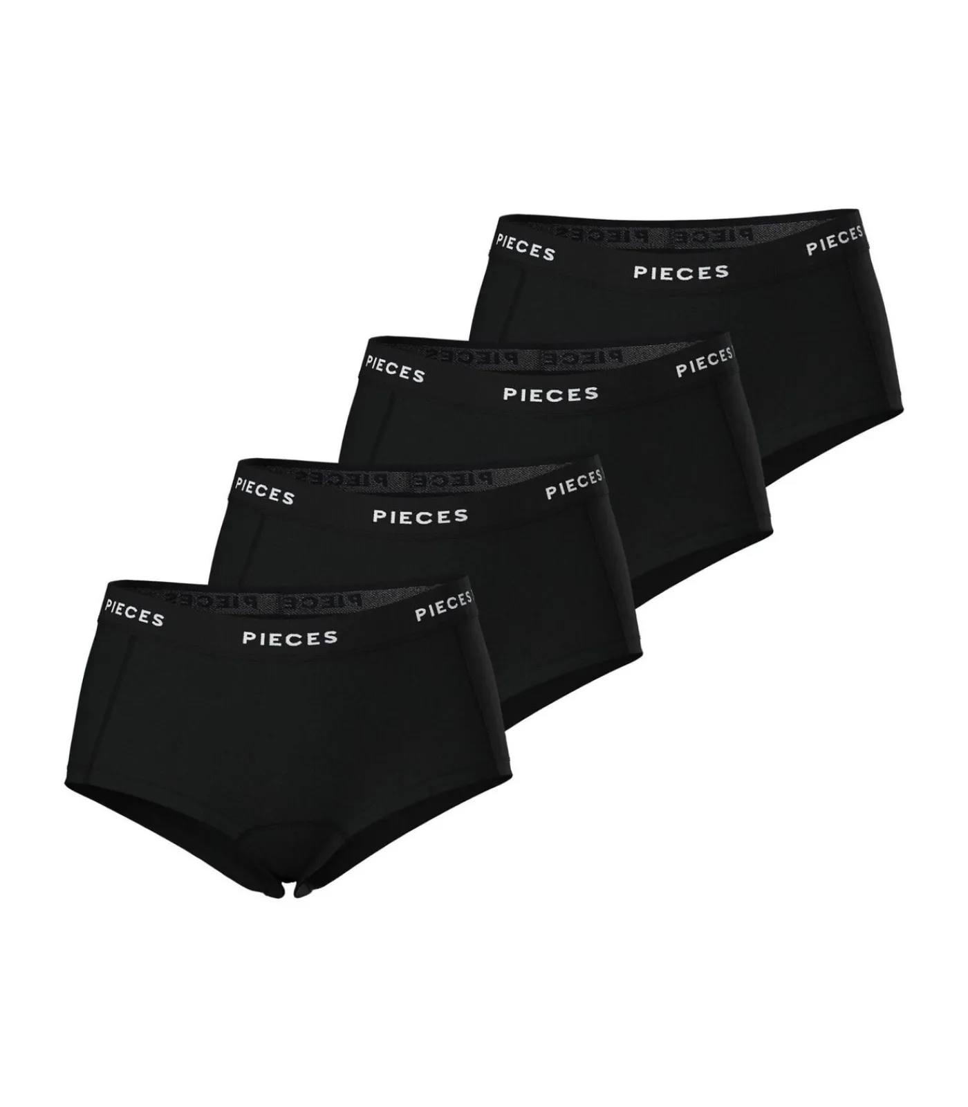 Pieces short 4 pack pclogo lady boxer black Outlet