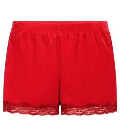 Hunkemöller Short Velours Kant red New