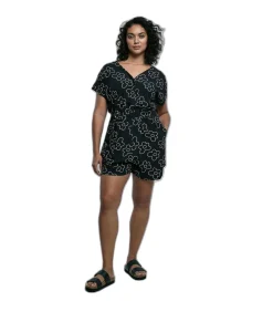Urban Classics Shorts jumpsuit met viscose riem voor vrouwen GT black Best