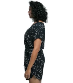 Urban Classics Shorts jumpsuit met viscose riem voor vrouwen GT black Best