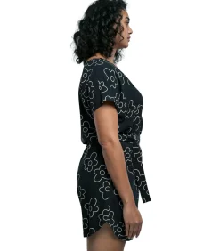 Urban Classics Shorts jumpsuit met viscose riem voor vrouwen GT black Best