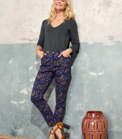 La Fiancée Sigarettenbroek katoen DANA darkBlue Discount