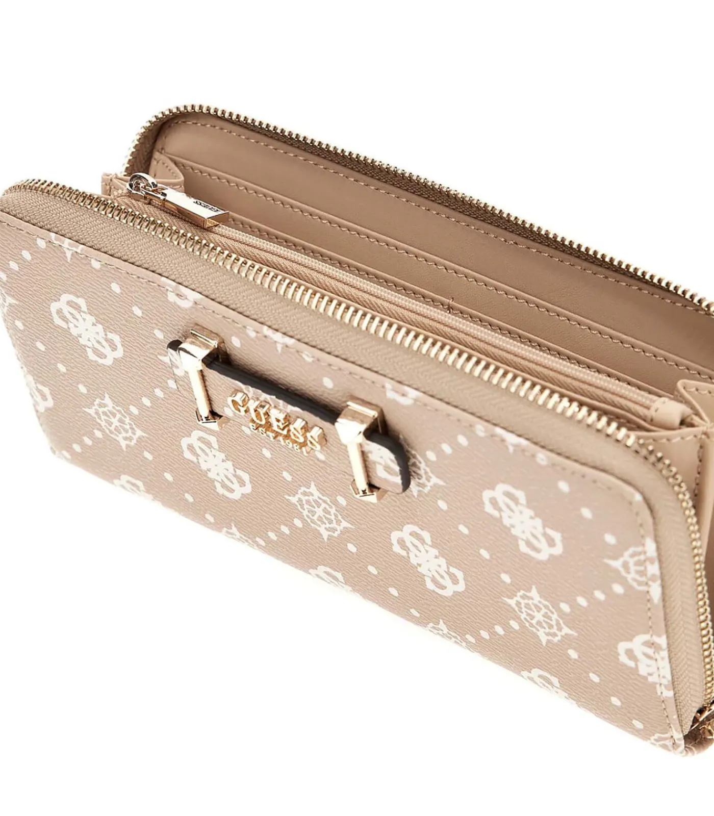 GUESS Silia Slg Large Zip Around beige Best