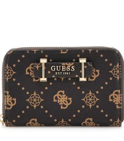 GUESS Silia Slg Medium Zip Around brown Outlet