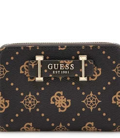 GUESS Silia Slg Medium Zip Around brown Outlet