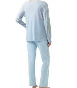Mey Simple Stripes - pyjama blue Outlet