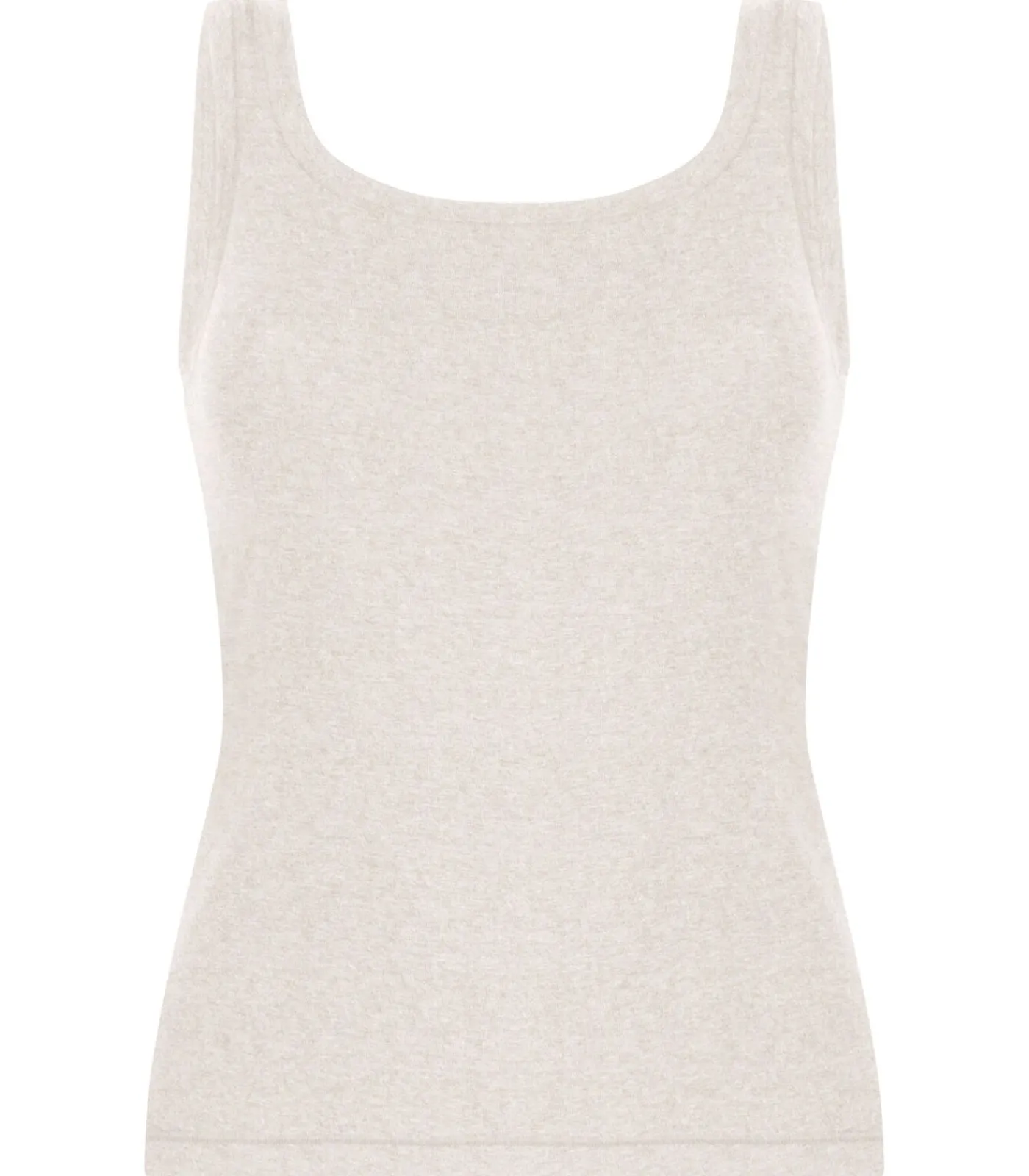 Hunkemöller Singlet Tanktop van zachte katoen beige Outlet