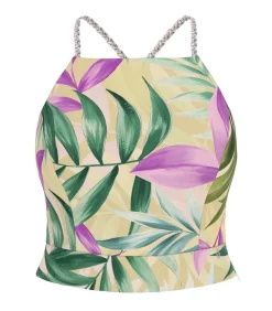GUESS Sl Gaelle Crop Top multicolor New