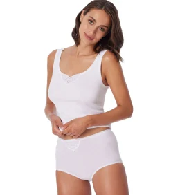 SCHIESSER Slip Cotton Essentials 6P Set van 6 white