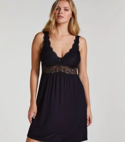 Hunkemöller Slipdress Nora Lace black Outlet