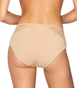 LUNA Slipe broek met hoge taille VENUS beige Online