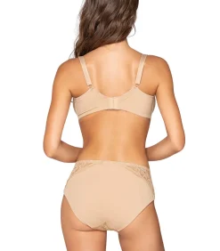 LUNA Slipe broek met hoge taille VENUS beige Online