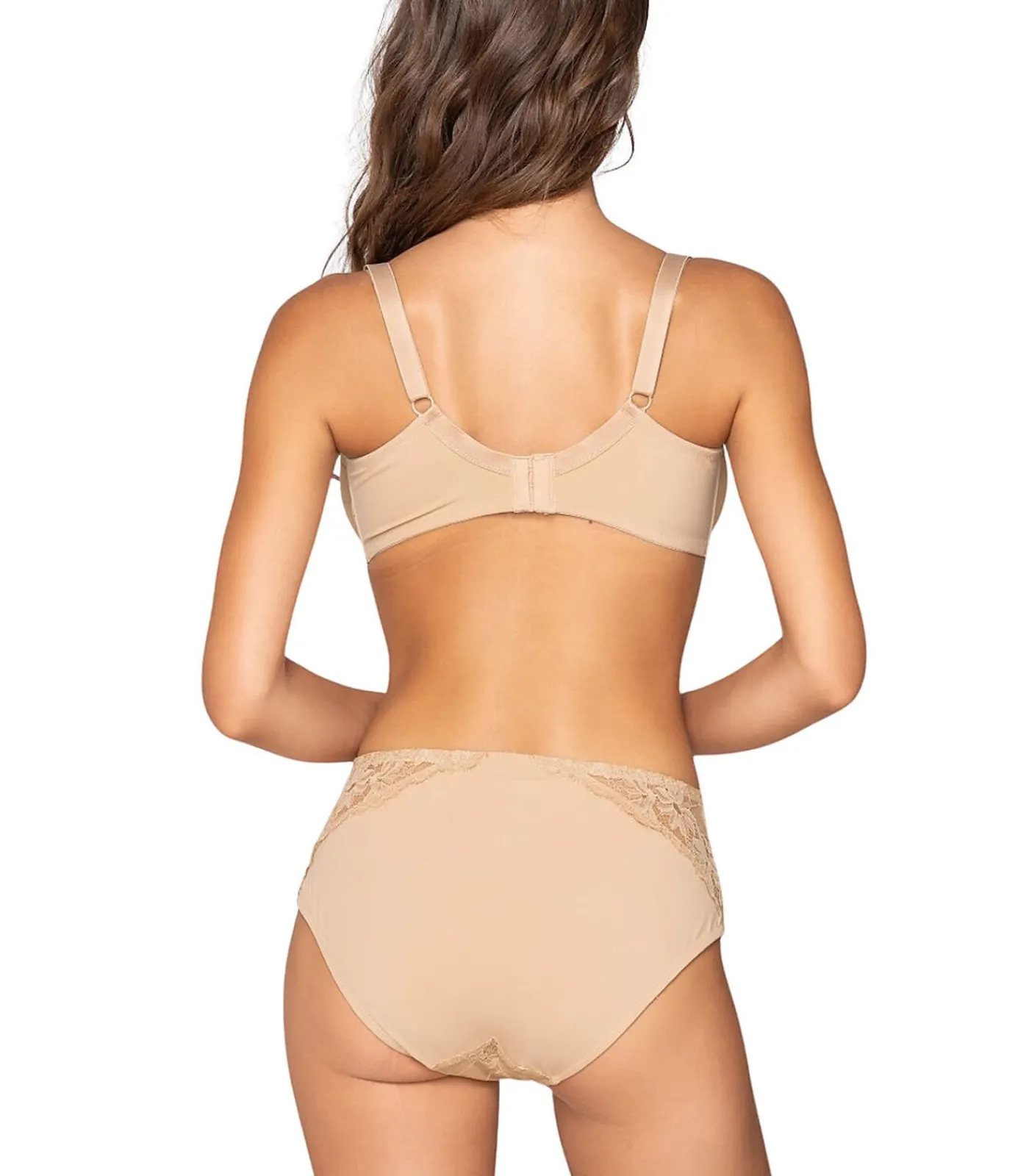 LUNA Slipe broek met hoge taille VENUS beige Online