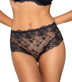 LUNA Slipe broek met hoge taille VENUS black Clearance