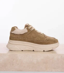 Rino&Pelle Sneaker met stikseldetails Olijf 38 oliveGreen Discount