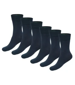 Bamboo basics sokken 6 paar knitted anklet socks navy blue Online