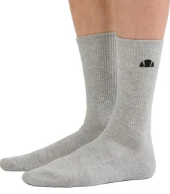 Ellesse Sokken ALACRE Crew Socks Set van 3 black/white/gray Outlet