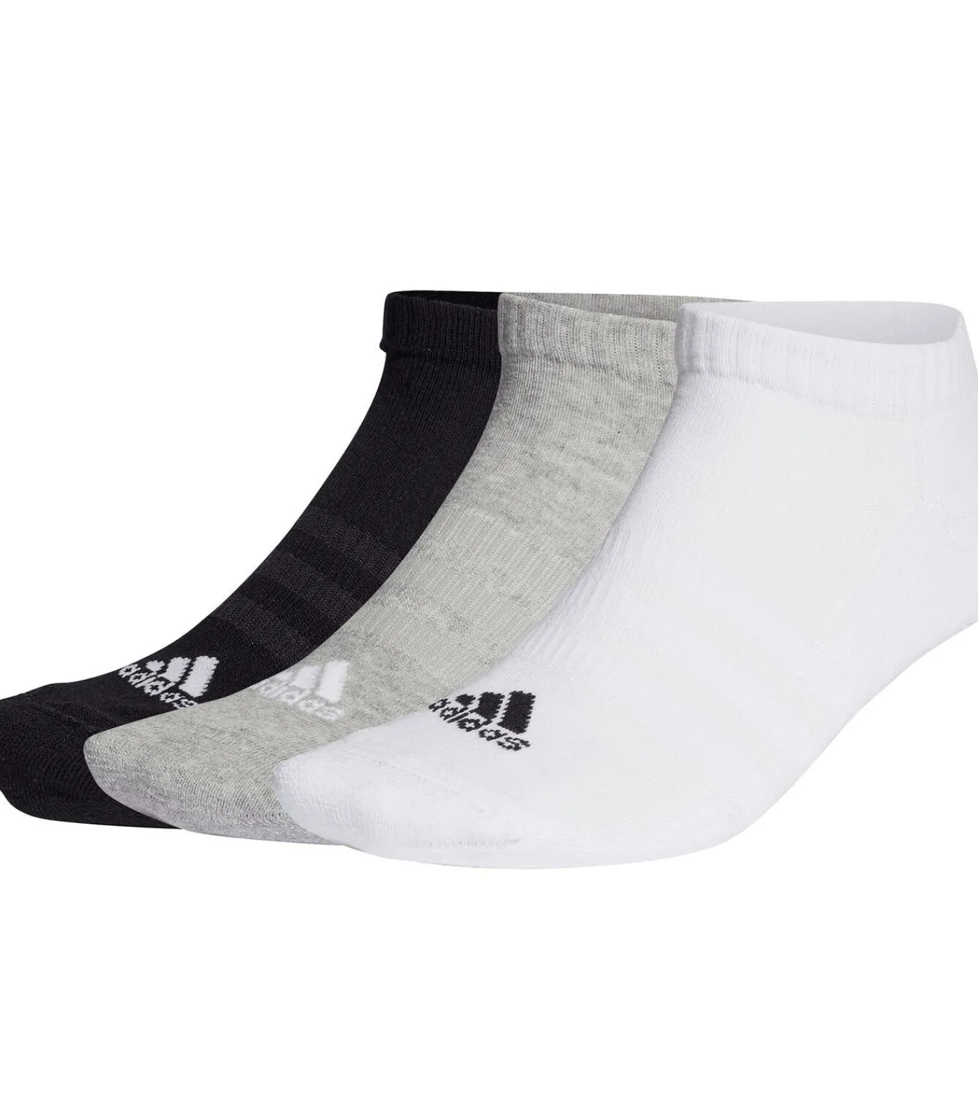 Adidas Sokken Cushioned Low-Cut Set van 3 black/white/gray