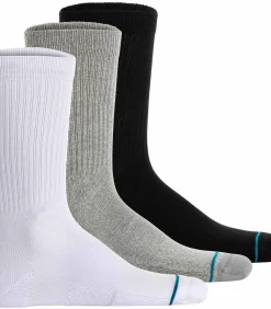 Stance Sokken Icon Socken Set van 3 black/gray/white