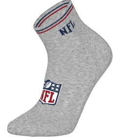 NFL Sokken SHIELD 3Pack Quarter Socks Set van 3 white/gray/black Clearance
