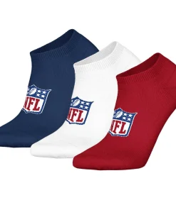 NFL Sokken SHIELD 3Pack Sneaker Socks Set van 3 darkBlue/white/red Discount