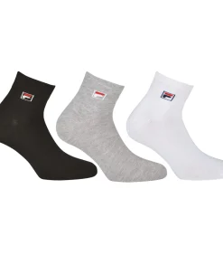 FILA Sokken Set van 3 black/white/gray Hot
