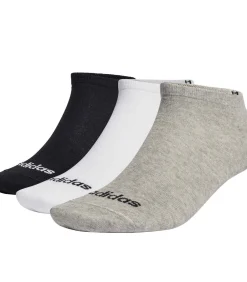 Adidas Sokken Thin Linear Low-Cut Set van 3 black/gray/white Sale
