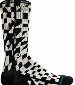 Stance Sokken Wave Check Crew Set van 1 black Clearance