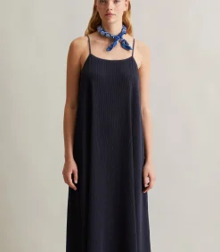 Marc O’Polo DENIM Spaghettiband jurk uitlopend darkBlue Clearance