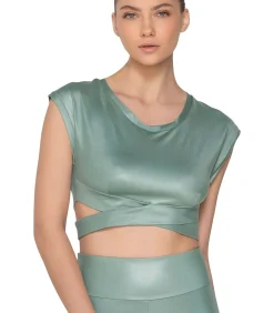 LUNA Sport T-shirt met slipe mouwen FLEXFIT green Clearance