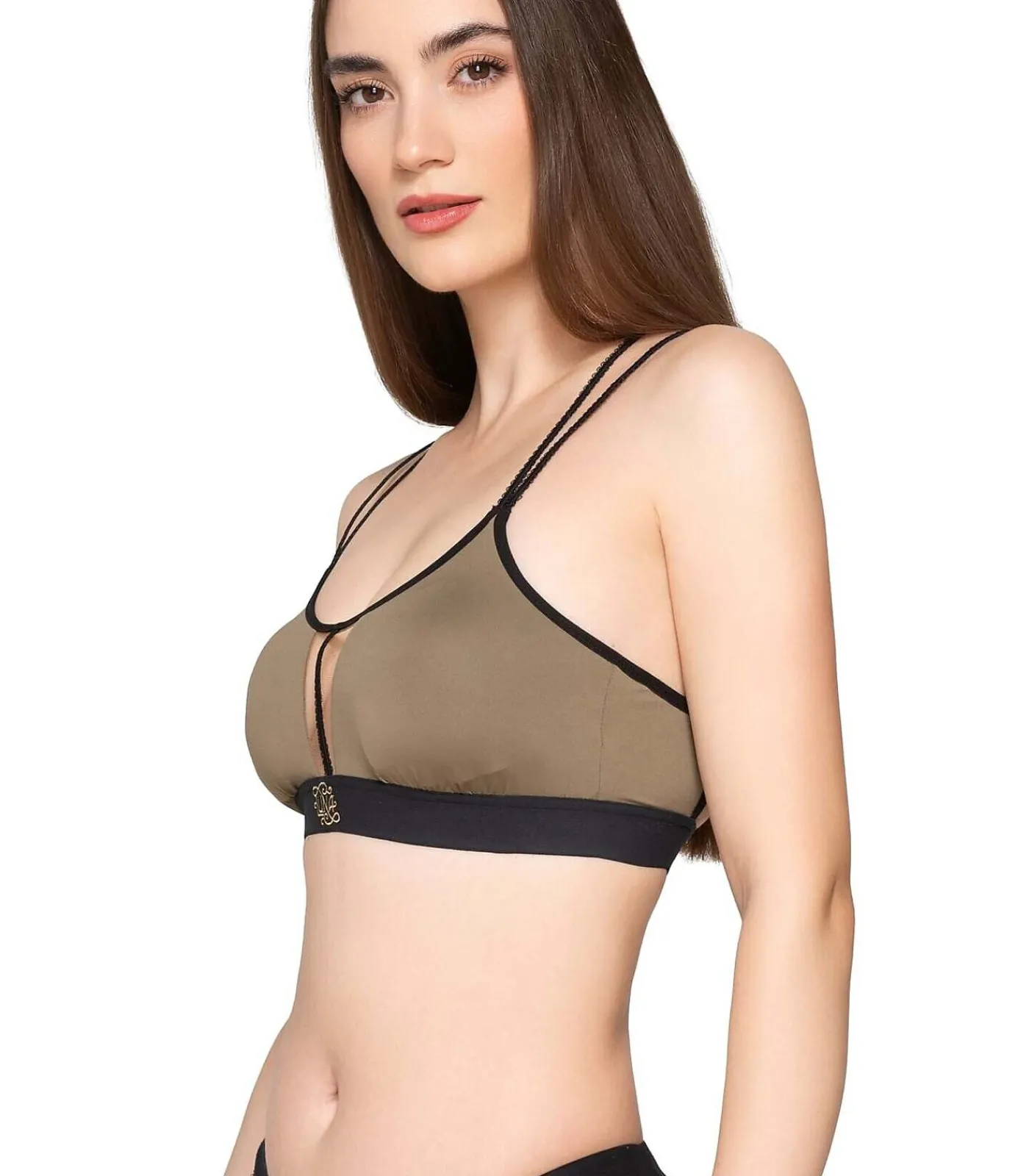 LUNA Sportbeha met gekruiste rug SPLENDID khaki Sale