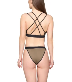 LUNA Sportbeha met gekruiste rug SPLENDID khaki Sale