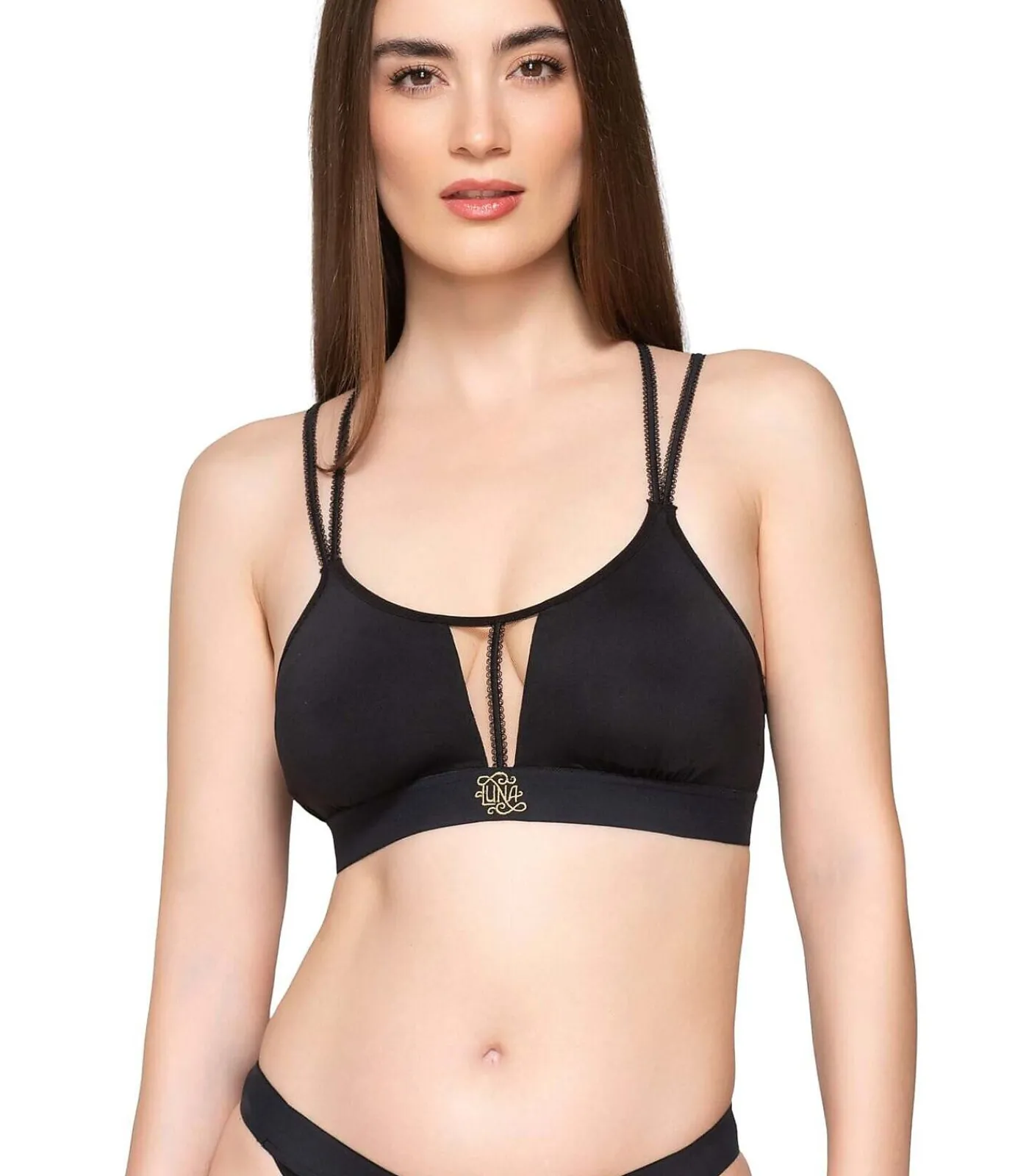 LUNA Sportbeha met gekruiste rug SPLENDID black