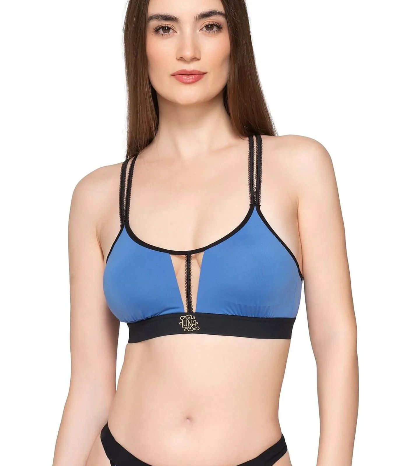 LUNA Sportbeha met gekruiste rug SPLENDID blue Sale