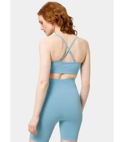 Les Lunes Sportbustier “FORM Bra Seamless Adjustable Straps Removable Pads” lightBlue Discount