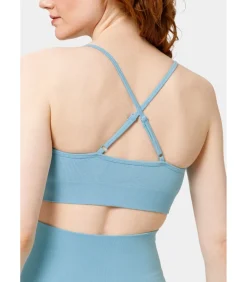 Les Lunes Sportbustier “FORM Bra Seamless Adjustable Straps Removable Pads” lightBlue Discount