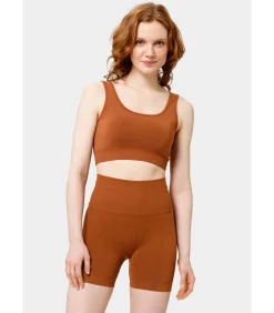 Les Lunes Sportbustier “SYNC Bra Seamless Removeble Pads” lightBrown Hot
