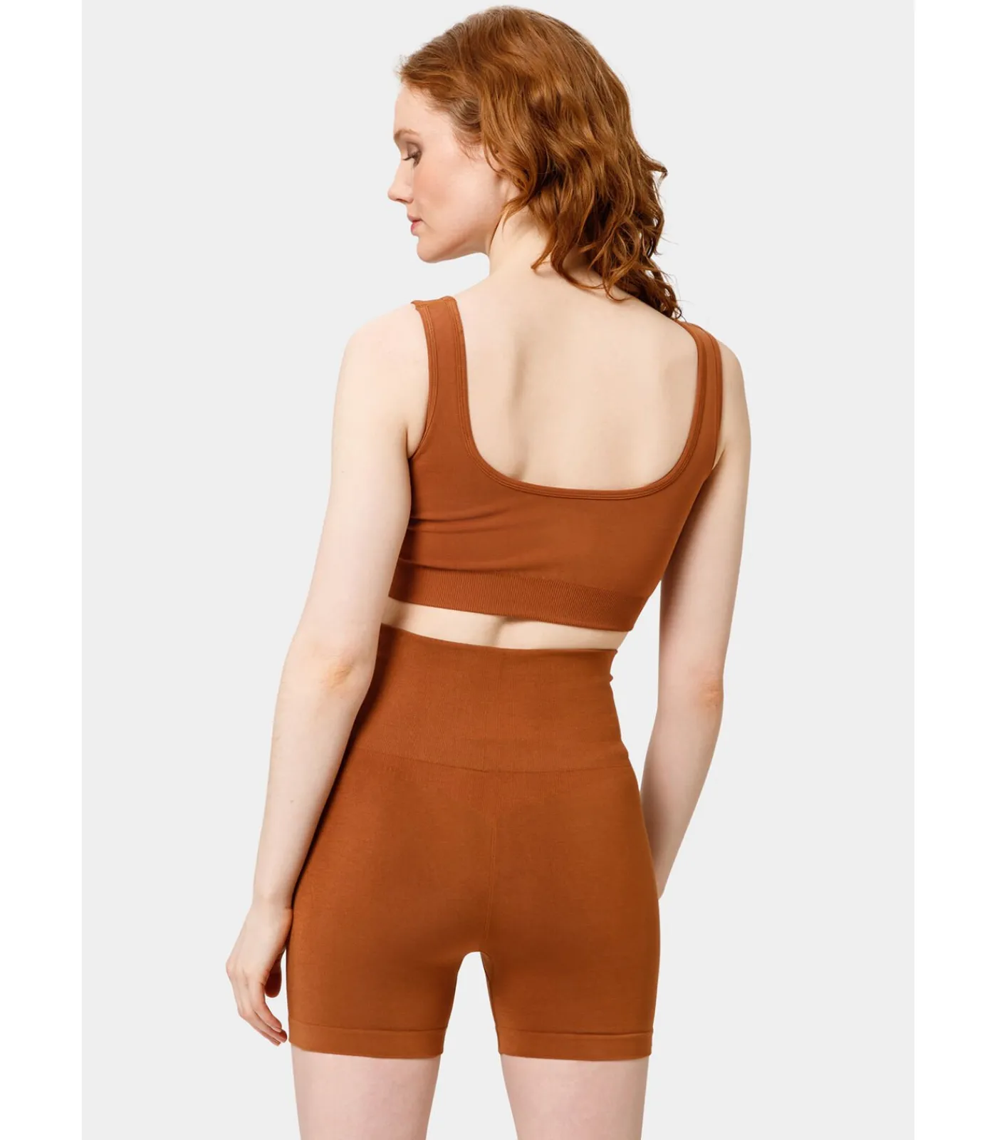 Les Lunes Sportbustier “SYNC Bra Seamless Removeble Pads” lightBrown Hot