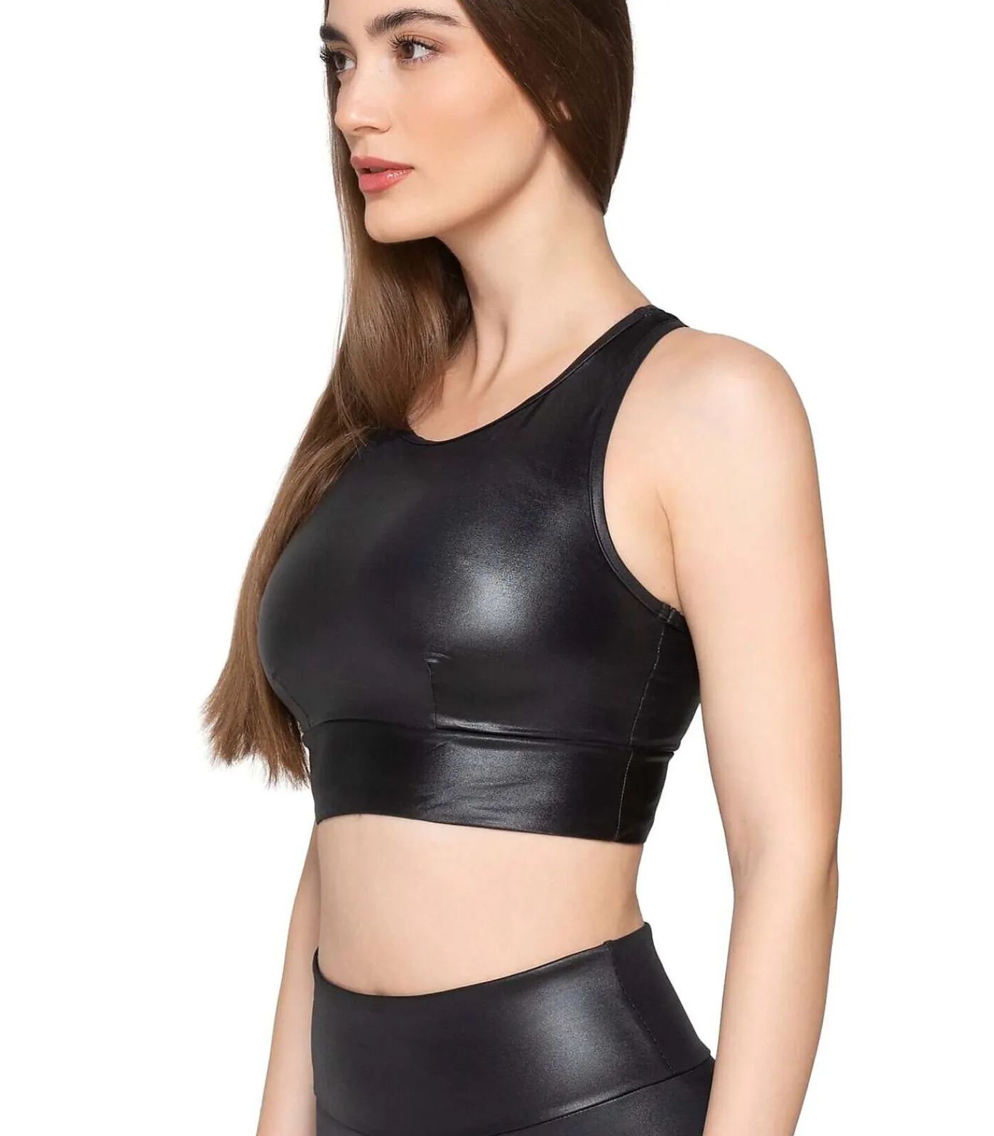 LUNA Sporttop met zwemmersrug FLEXFIT black Clearance