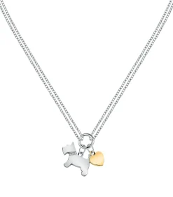 Morellato Stalen ketting, MASCOTTE-kristallen white New