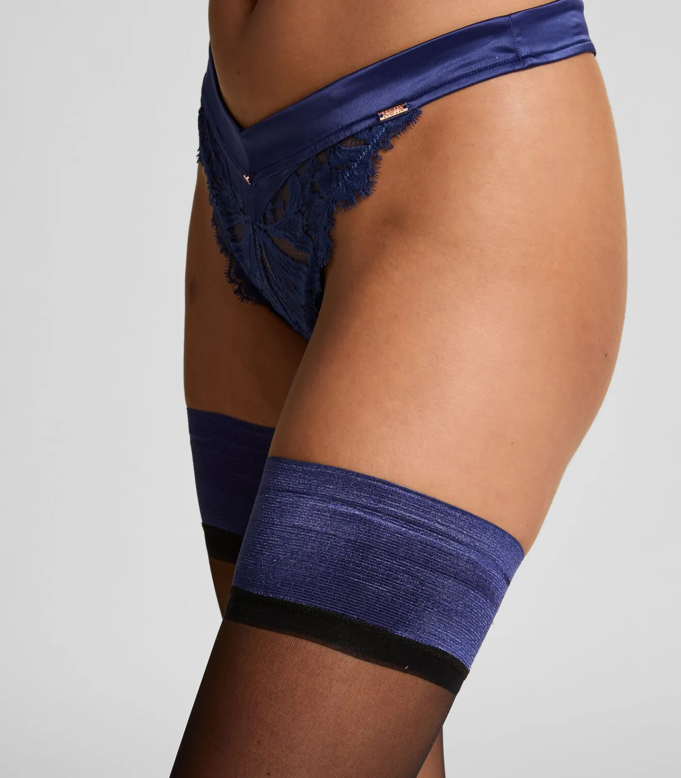 Hunkemöller Stay-Up Grace 15 Denier blue New
