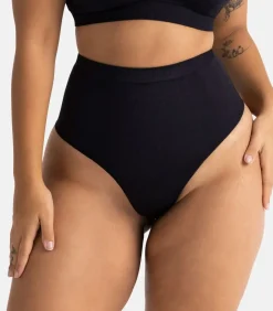 Dorina Sterk Corrigerende hoge string - Absolute Sculpt - High Control - Buik corrigerende shapewear string - Schijnt niet door black Outlet