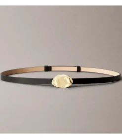 Calvin Klein Stone Lock Slouchy Belt 15Mm black