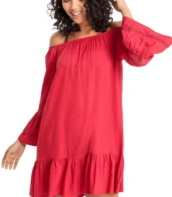LASCANA Strand tuniek Barfuss red