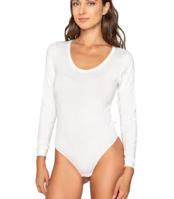 LUNA Stringbody met lange mouwen MICRO TOUCH COMFORT white Hot