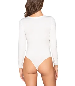 LUNA Stringbody met lange mouwen MICRO TOUCH COMFORT white Hot