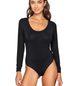 LUNA Stringbody met lange mouwen MICRO TOUCH COMFORT black Online