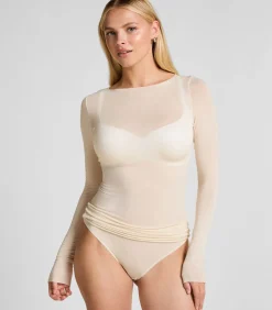 Hunkemöller super soft Boothals shirt met Cashmere white